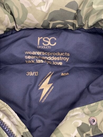 商品画像：RSCPRODUCTS/ダウンジャケット/M/ポリエステル/GRN/カモフラ 3