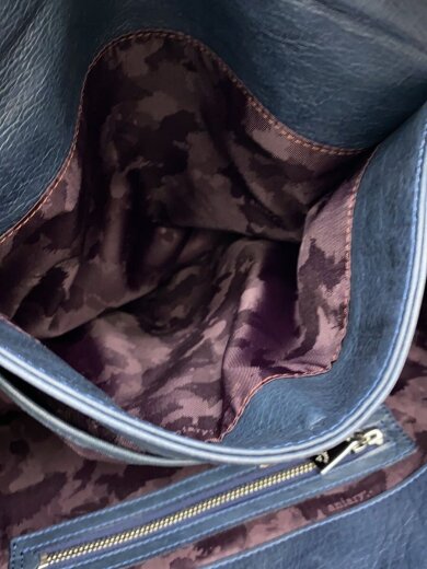 商品画像：トートバッグ/レザー/NVY/無地 7