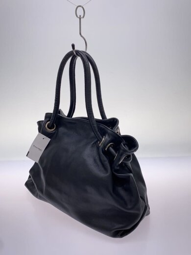 商品画像：ハンドバッグ/レザー/BLK/無地 2
