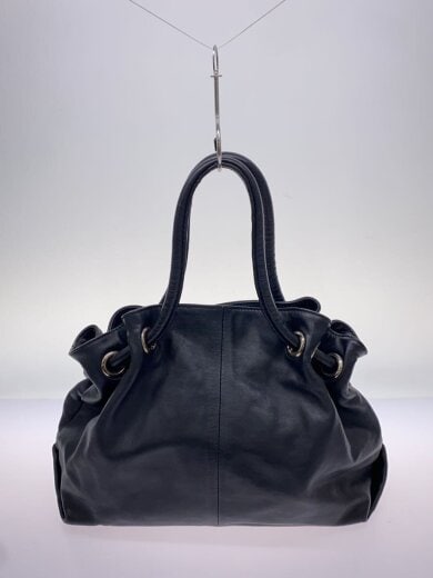 商品画像：ハンドバッグ/レザー/BLK/無地 3