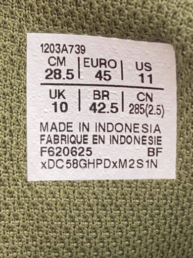 商品画像：ローカットスニーカー/28.5cm/GRN/フェイクレザー/1203A739 5