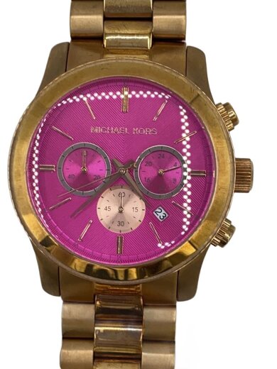 商品画像：クォーツ腕時計/アナログ/ステンレス/PNK/GLD/MK-5931 1