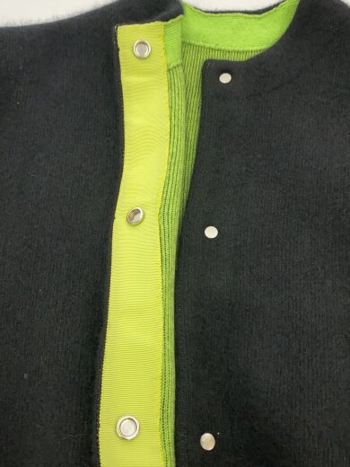 商品画像：カーディガン(厚手)/1/ウール/BLK/無地/512352627701-01 7