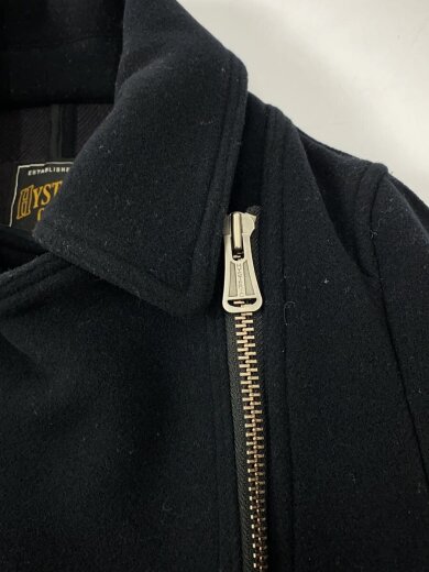 商品画像：ダブルアウターライダース/ピーコート/S/ウール/BLK/無地/0153AC04 9