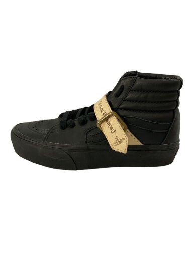 商品画像：ハイカットスニーカー/25cm/BLK/レザー 1