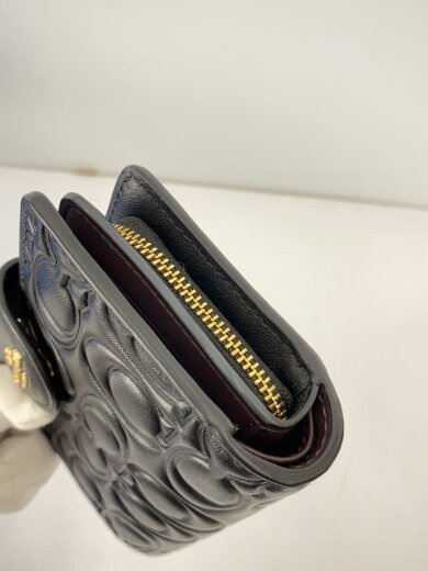 商品画像：3つ折り財布/レザー/BLK/レディース/CZ341/ミディアム/コーナージップ/シグネチャー// 8