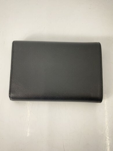商品画像：3つ折り財布/レザー/BLK/レディース 2