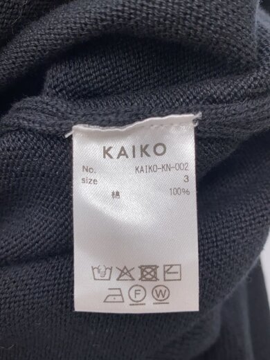 商品画像：ニット・セーター(薄手)/3/コットン/BLK/KAIKO-KN-002// 4