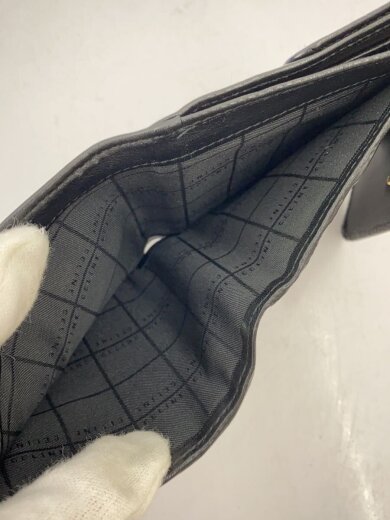 商品画像：3つ折り財布/レザー/BLK/レディース// 5