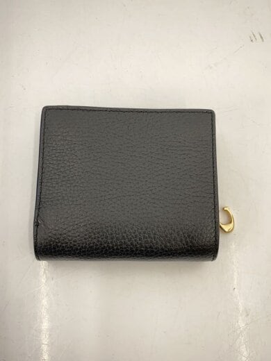 商品画像：2つ折り財布/レザー/BLK/レディース// 2