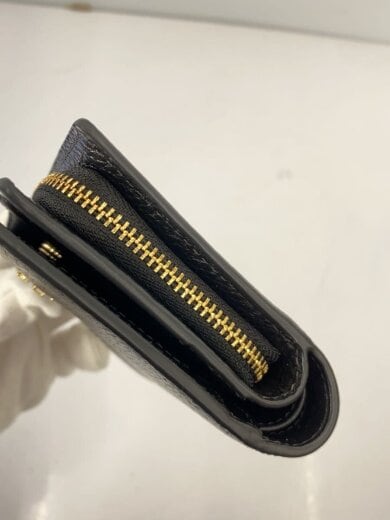 商品画像：2つ折り財布/レザー/BLK/レディース// 7