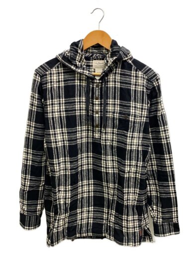 商品画像：長袖シャツ/M/コットン/ブラック/チェック/511546 1