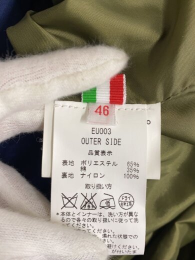 商品画像：equipe‘70/フライトジャケット/--/ポリエステル/ネイビー/無地 4