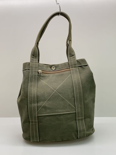 画像：日乃本帆布トートバッグ/--/グリーン/無地3