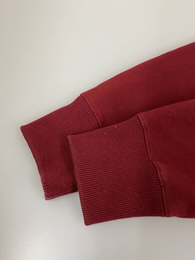 商品画像：SQUARE LOGO FULL ZIP_スクエアロゴフルジップ/L/ポリエステル/ボルドー 5