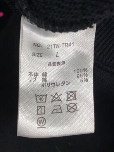 商品画像：スウェット/L/コットン/BLK/21TN-TR41 5