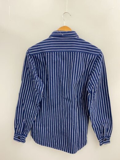 商品画像：長袖シャツ/M/コットン/ネイビー/ストライプ/40765 2