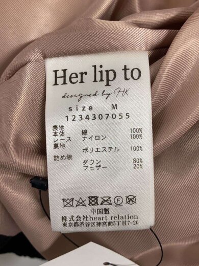 商品画像：ダウンジャケット/M/コットン/ブラック/総柄/1234307055 4