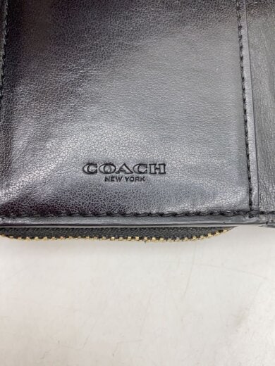 商品画像：3つ折り財布/レザー/BLK/レディース 3