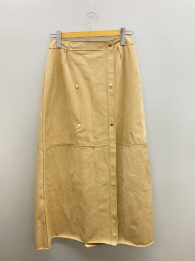 商品画像：REVERSIBLE FAKE LEATHER SKIRT/ロングスカート/M/フェイクレザー/024109601 2