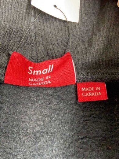 商品画像：14AW/Logo Tape Zip Up Hoodie supreme/ジップパーカー/S/コットン/ブラック 4