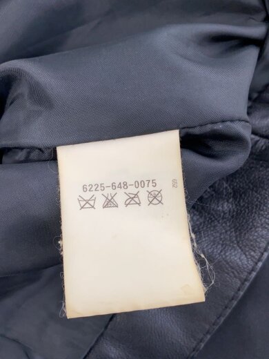 商品画像：シングルライダースジャケット/M/羊革/BLK/6225-648-0075 4