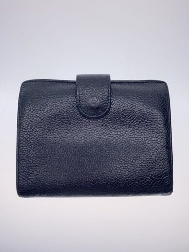 商品画像：キャビアスキン/ココマーク/2つ折り財布/レザー/ブラック/レディース 2