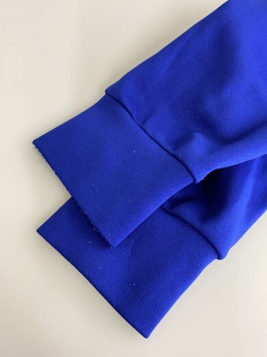 商品画像：ジップパーカー/XL/ポリエステル/ブルー/無地/AZ-T172 5