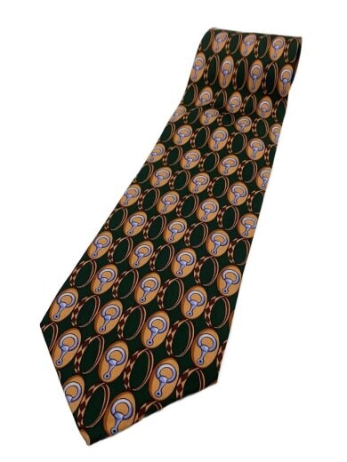 商品画像：ネクタイ/シルク/GRN/総柄/メンズ 1
