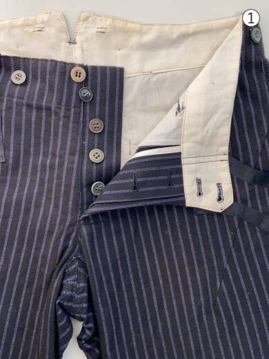 商品画像：ボトム/3/コットン/BLK/ストライプ/S09-NP014// 3