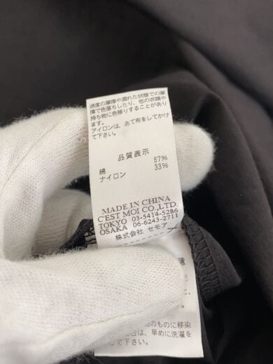 商品画像：コート/FREE/コットン/BLK/無地/HF-806027 5