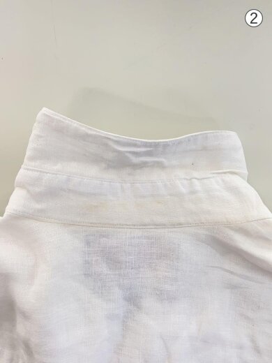 商品画像：長袖シャツ/40/リネン/WHT/無地 6