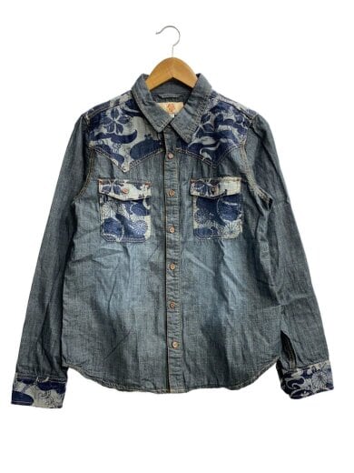 商品画像：ORIENTAL BRAND/長袖シャツ/M/コットン/ネイビー// 1