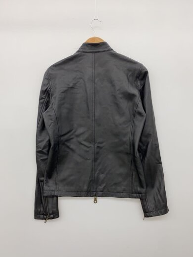 商品画像：シングルライダースジャケット/S/羊革/ブラック/124-30-0006// 2