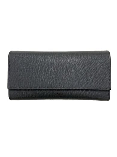 商品画像：長財布/レザー/グレー/無地/レディース/10B563BEL 1