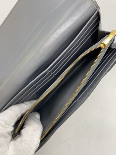 商品画像：長財布/レザー/グレー/無地/レディース/10B563BEL 8