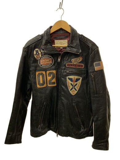 商品画像：レザージャケット・ブルゾン/FREE/レザー/BLK/無地/6131020 1