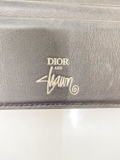 商品画像：×Sean Stussy/割れ有/2つ折り財布/レザー/BLK/メンズ 3