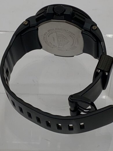 商品画像：クォーツ腕時計/デジアナ/レザー/BLK/BLK 4