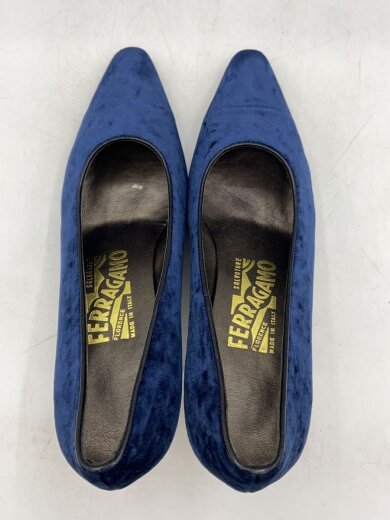 商品画像：パンプス/UK6/NVY/ベロア/DS46079 3