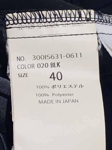 商品画像：25ss/CARROT PANTS/ボトム/40/ポリエステル/BLK/300IS631-0631 5