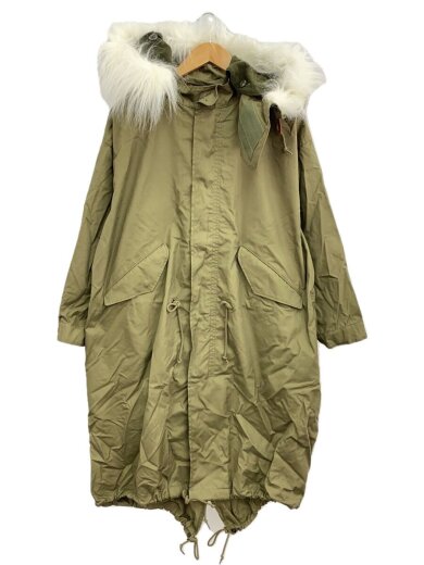 画像：HYKEモッズコート/1/コットン/GRN/無地/270271