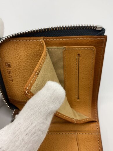 商品画像：2つ折り財布/レザー/GRN/無地/レディース 6