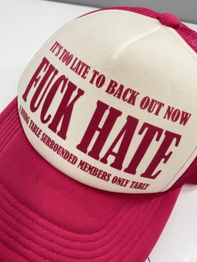 商品画像：TABLY/FUCK HATE/メッシュキャップ/FREE/ポリエステル/PNK/メンズ 7