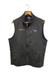 ベターセーターベスト/刺繍/毛玉有/L/ポリエステル/BLK/25881FA18