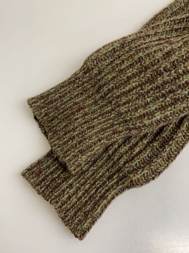 商品画像：バーズアイ/肩・肘スウェードパッチ切り替え/M/ウール/GRN 5