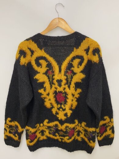 商品画像：90s/カーディガン(薄手)/L/モヘア/BLK/総柄 2