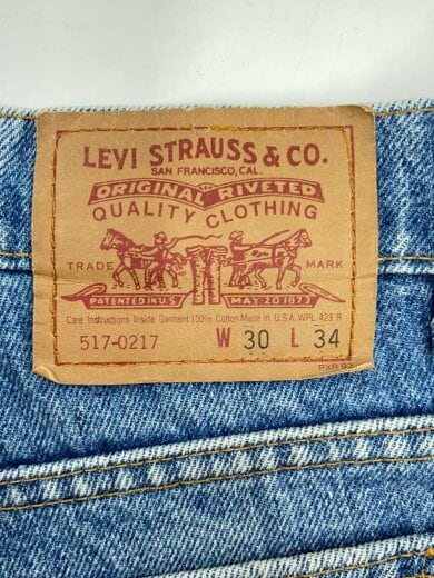 商品画像：90s/USA製/ボタン裏525/ブーツカットパンツ/30/コットン/IDG/517-0217 4