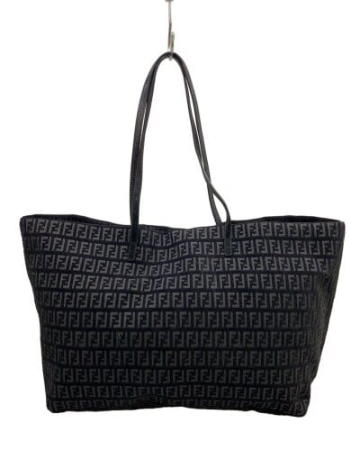 商品画像：ズッカ柄/トートバッグ/パイル/BLK/総柄 1