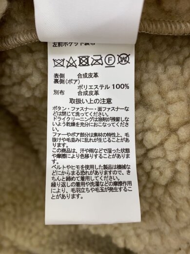 商品画像：B-3/ファイクムートンジャケット/フライトジャケット/M/フェイクレザー/BRW/TA1548-168// 4